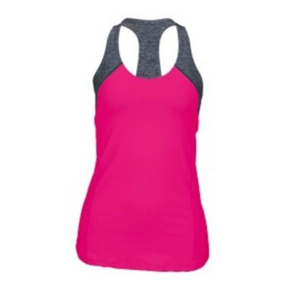 Lululemon Inner Strength Tank Top size 10 Pink/Grey